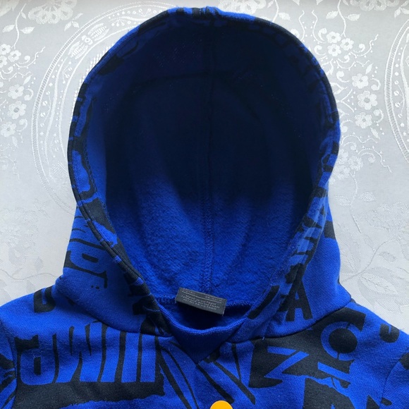 Jordan Blue Sweatshirt Hoodie Toddler Boys Size 2T Long Sleeves Printed Logo Top - Picture 12 of 16